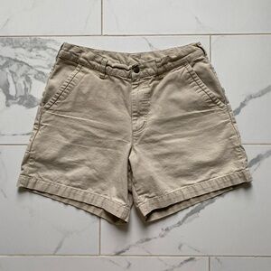 Patagonia Tan Flat Front Shorts